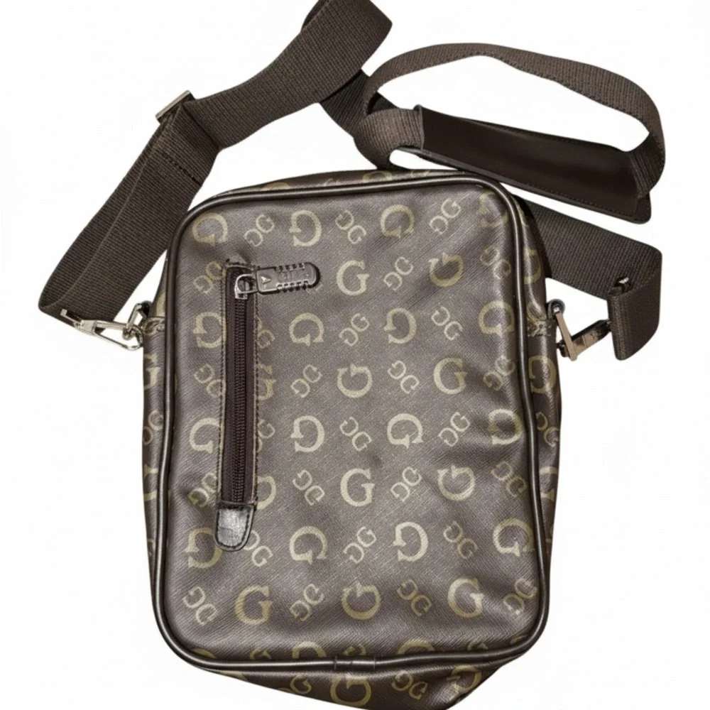 Guess Brown Logo Men's Belt Bag - Picture 2 of 6
